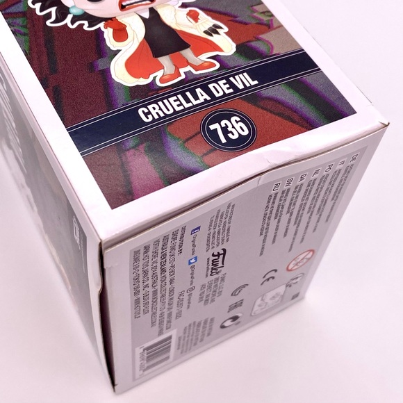 Funko Pop Disney Villains Cruella De Vil 736 Emma Stone Vaulted Figure Exclusive - Picture 9 of 9